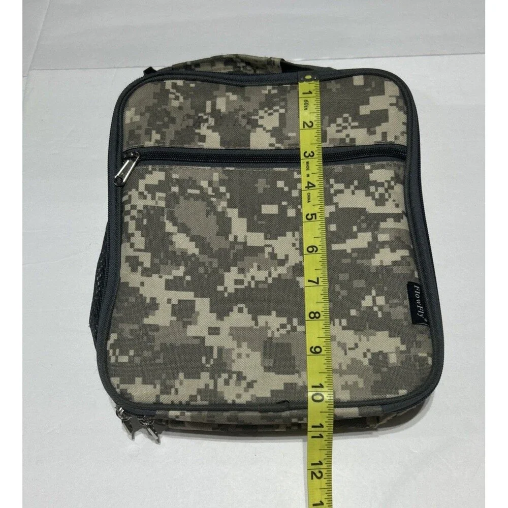 FlowFly Insulated Lunch Bag – Camouflage Print – 11“ x 9“ x 3“